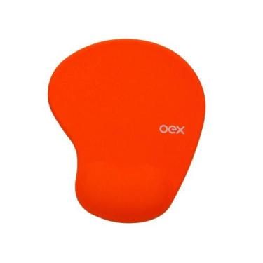 Imagem de Mousepad Gel Oex Mp200 Confort Laranja