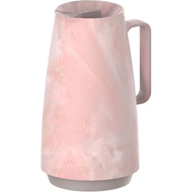 Imagem de Bule Térmico Exata Marmorizado Rosa para Bebidas Quentes e Frias em Plástico com Ampola...