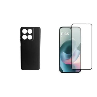 Imagem de Capa Silicone Aveludada + Película 3D de Vidro Para Moto G67 5g - LXL