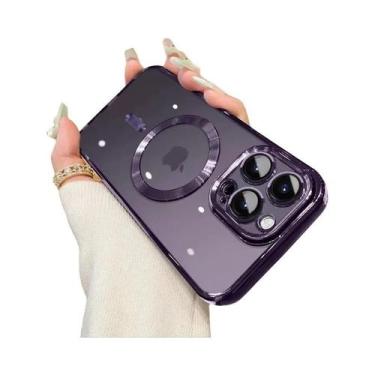Imagem de Capa De Luxo Magsafe Com Revestimento Para iPhone pro Max 17 16 15 14 