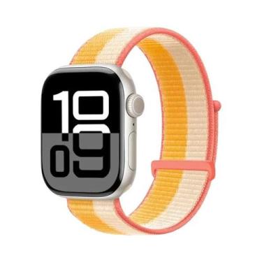 Imagem de Pulseira De Nylon Para Apple Watch 49mm 46mm 42mm 45mm 44mm 41mm, Brac