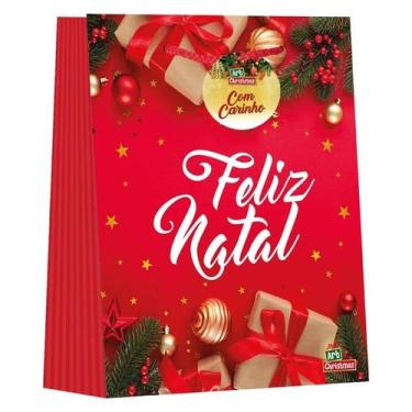 Imagem de Kit com 3 Sacola de Natal Color (Cores Variadas) - ZEIN
