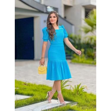Imagem de Vestido Longo Azul - Senhorita Chic