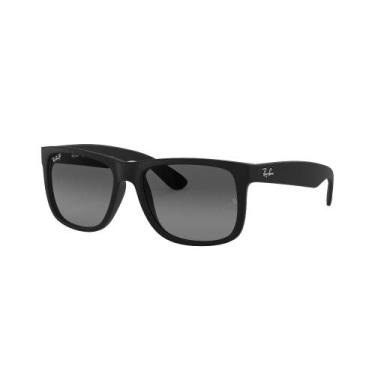 Imagem de Óculos de Sol Justin Fosco Preto Polarizadas Ray-Ban