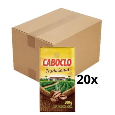 Imagem de Café CABOCLO Tradicional 500g Caixa com 20 Unidades