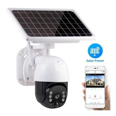 Imagem de Câmera ip wifi segurança ip66 prova d'água energia solar full hd 1080p