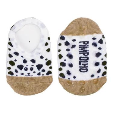 Imagem de Meia Sapatilha Bebê Menino Tamanho 16 ao 20 Pimpolho, Dalmata, 16 ao 2