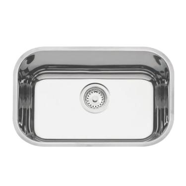 Imagem de Cuba de Embutir Lavínia 47 BL Retangular Instalação por Baixo Aço Inox Alto Brilho Inox Tramontina