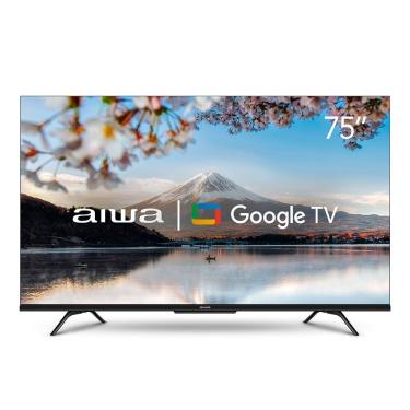 Imagem de Smart TV Aiwa AWS-TV-75-BL-01-G 75" 4K Ultra HD Google TV Comando de Voz Dolby Vision Atmos 110V