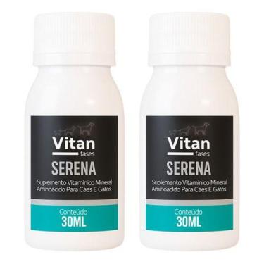 Imagem de Kit 2 Suplementos Calmantes Naturais Para Cães E Gatos Vitan Serena 30