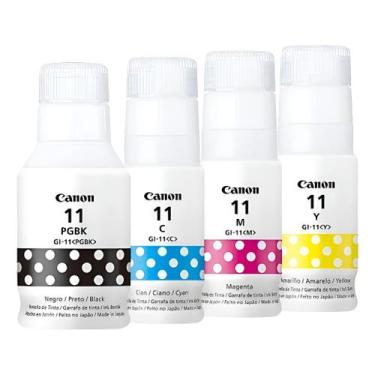 Imagem de Kit Tinta Gi-11 Gi11 G3160 G2160 - 04 Cores Preto- Amarelo -magenta -c