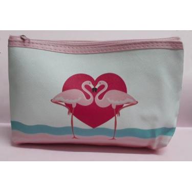 Imagem de Nécessaire Estojo Retangular Flamingo 20,5X 12,5CM - KOPECK, Rosa