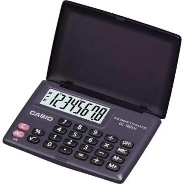 Imagem de Calculadora De Bolso 8 Dígitos LC-160LV Preta Casio
