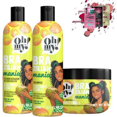 Imagem de Kit Oh My! Sh Cond Másc 300ml Coconut Curls Brazilian Mania