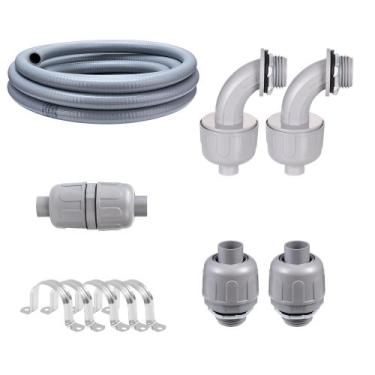 Imagem de Kit de eletroduto Aandxmok 4,6 m PVC flexível 1/2" NPT
