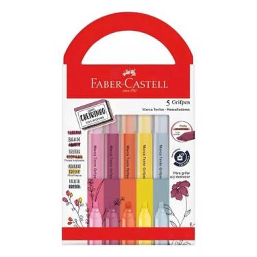 Imagem de Marca Texto Grifpen Revigora & Energiza com Cheiro 5 Cores - Faber-Cas