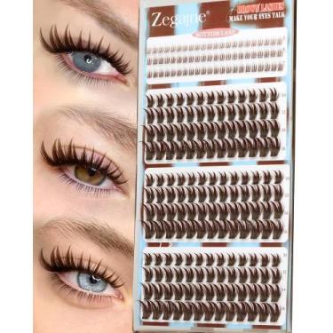 Imagem de Cílios Postiços Zegaine Brown Manga Lash Clusters 222 Peças