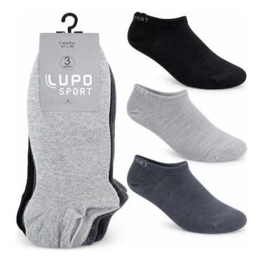 Imagem de Kit 3 Meias Lupo Cano Curto 41-44 Originais Sport Premium