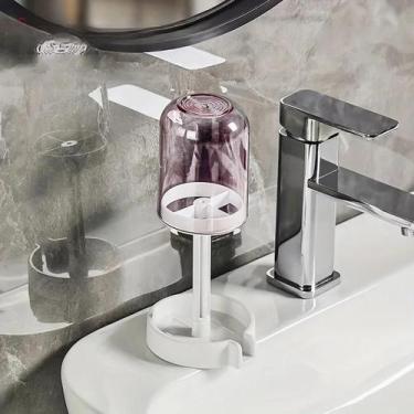 Imagem de Suporte Multifuncional De Plástico Para Escovas De Dente Com Tampa Pro