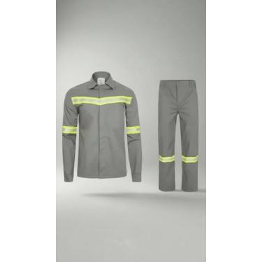Imagem de Conjunto Eletricista Anti Chama Risco 2 com Refletivo - Congratulation