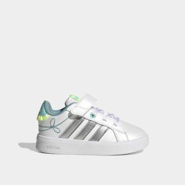 Imagem de Tênis Infantil Adidas Grand Court, Branco, Prata, 25