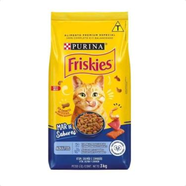 Imagem de Ração Gato 3kg Friskies Peixes Mar De Sabores Purina - Congratulations