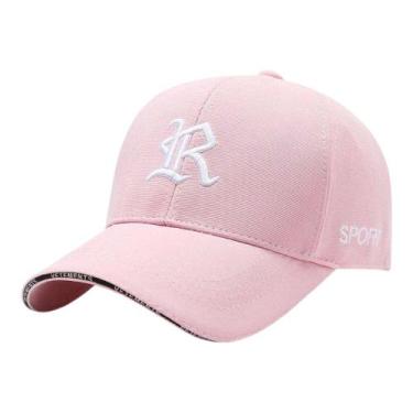 Imagem de Boné R Baseball Premium Bordado Ajustável Unissex - Rosa - Luke Sports