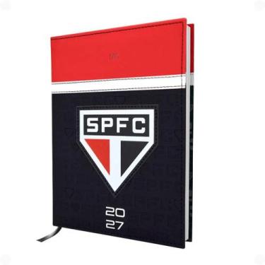 Imagem de Agenda Anual Datada Time São Paulo A5 Escolar Executiva Costurada DAC 