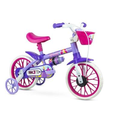 Imagem de Bicicleta Infantil com Rodinhas - Aro 12 - Violet Roxa - Nathor