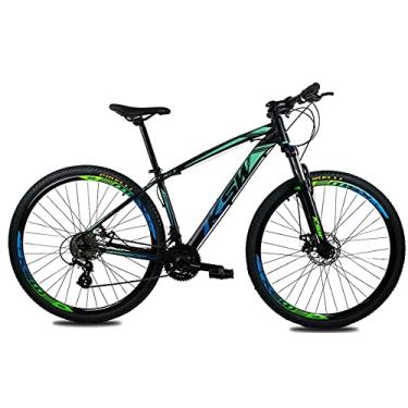 Imagem de Bicicleta Aro 29 KSW XLT Color 24v 7.0 Freio Hidraulico Câmbios Shimano Altus Cubo K7 Suspensão C/Trava - Verde/Azul 17