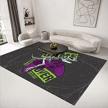 Imagem de Tapetes de área para jogador de videogame, tapete antiderrapante para controle de jogos, tapetes antiderrapantes para crianças com design de controle de jogos, capacetes, tapetes de cabeceira para decoração de cama, jogo 3 L: 40 cm L: 60 cm