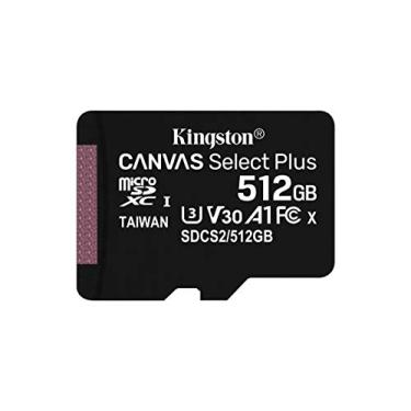 Imagem de Kingston Cartão microSDXC 512GB Canvas Select Plus | Até 100 MB/s | A1 Classe 10 UHS-I | Sem adaptador | SDCS2/512GBSP