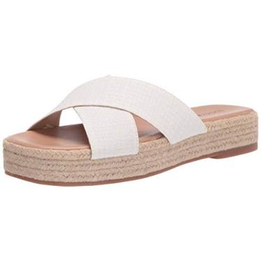 Imagem de Lucky Brand Sandália plataforma Gayte feminina, Branco, 5.5