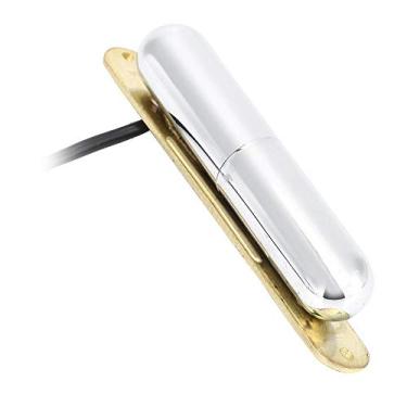 Imagem de Captador de guitarra elétrica bobina única captador ímã batom tubo captador para guitarra ST (prata)