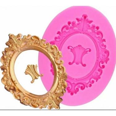 Imagem de Molde De Silicone Moldura Realeza