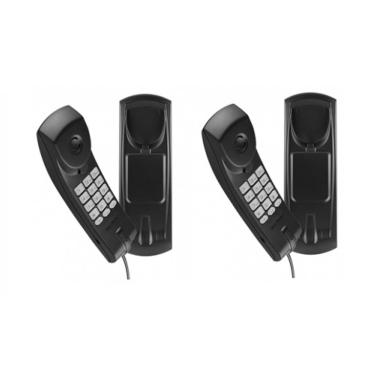 Imagem de Kit 02 Telefones Com Fio Gôndola Preto TC 20 Intelbras