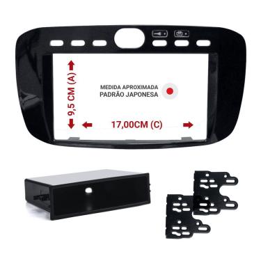 Imagem de Moldura Expex 2 Din Punto 13-17 Linea 15-16 Bkp Epx 397