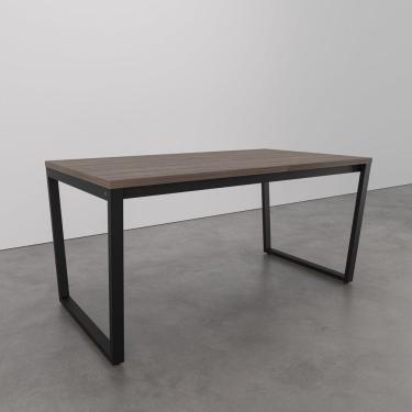 Imagem de Mesa de Jantar 180x90cm Estilo Industrial Concept CabeCasa MadeiraMadeira Ameixa Negra/Preto