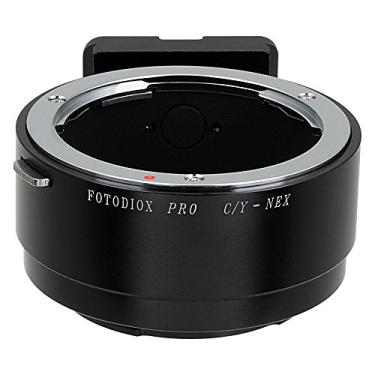 Imagem de Adaptador de montagem de lente Fotodiox Pro, lentes Contax/Yashica (CY, C/Y) para adaptador de câmera sem espelho Sony E-Mount - para corpos de câmera Sony Alpha E-Mount (APS-C e Full Frame, como NEX-5, NEX-7 , a7, a7II)