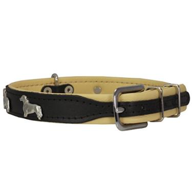 Imagem de Coleira para cachorro acolchoada de couro macio Dogs My Love RealDogs My Love 14"-15.5" Neck; 3/4" Wide multicor Z-399-1.2