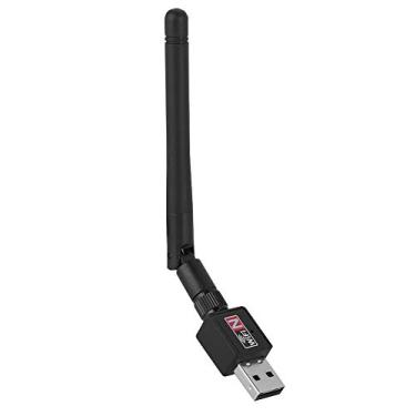 Imagem de V BESTLIFE Dongle USB WiFi, 2,4 GHz, 300 Mbps, placa de rede sem fio, USB 2.0, transceptor de sinal com mini antena, suporte para Windows 2000/XP/Vista/7/8/10/MAC/Linux
