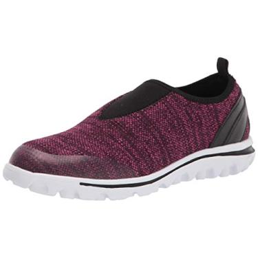 Imagem de Propét Tênis feminino Travelactiv Slip-On Fashion, Berry Heather, 6 XX-Wide