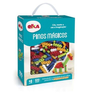Imagem de Pinos Magicos Brinquedo De Montar 500 Pecas Elka