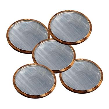 Imagem de Kit 5 Suporte Bandeja 45 cm Para Pizza com Forma Alumínio