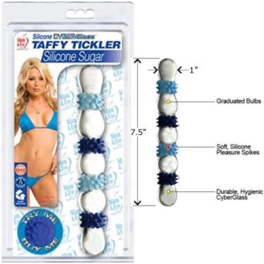 Imagem de Plug Anal E Vagina Vidro Com Saliências Silicone Taffy - Sex shop
