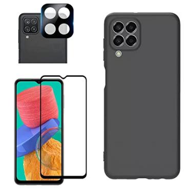 Imagem de Kit Capa Capinha Anti Impacto Aveludada + Película 3D + Película Câmera Para Galaxy M23 M53 M62 (Galaxy M32)