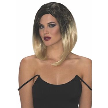Imagem de Rubie's Peruca feminina Sassy Mia, preta/loira, tamanho único