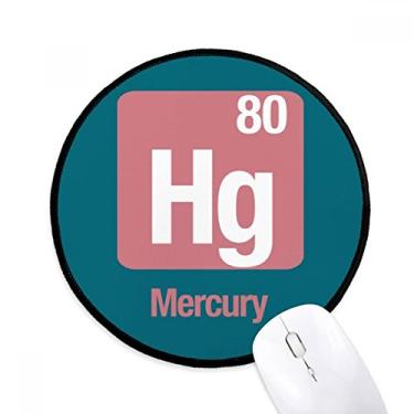 Imagem de DIYthinker Hg Chemical Element Science Mouse Pad Desktop Office Tapete redondo para computador
