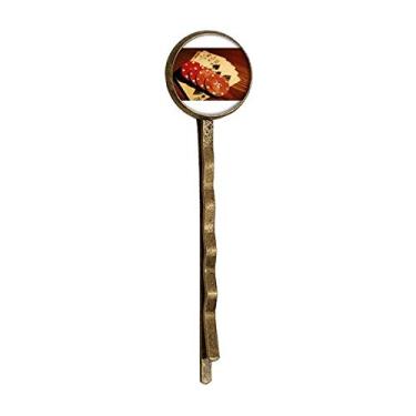 Imagem de Red Chip Gambling Foto Art Deco Presente Moda Retro Metal Hair Bobby Pin Headwear