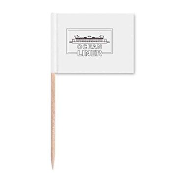 Imagem de Ocean Liner Balsa Transporte Palito Bandeira Marcador Topper Decoração de Festa